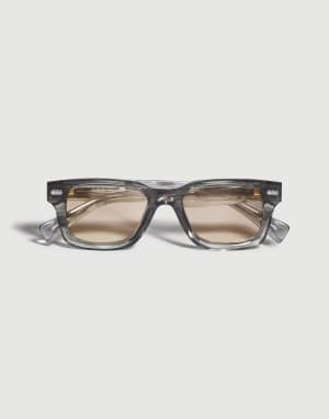 Aperitif-Brille mit Goldplattierung 18 kt Anthrazit Brillen - Brunello Cucinelli