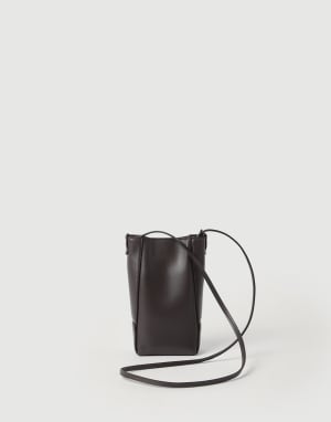 BC Duo phone holder Rust Brown Woman - Brunello Cucinelli