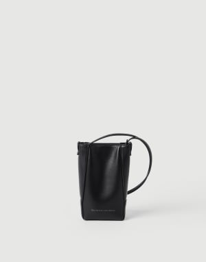 BC Duo phone holder Black Woman - Brunello Cucinelli