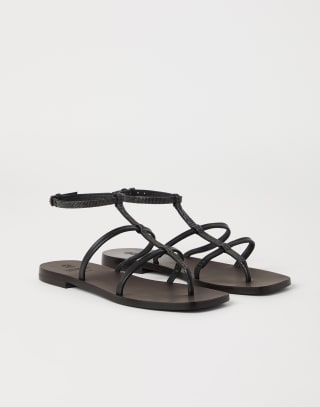 Nappa sandals Black Woman - Brunello Cucinelli