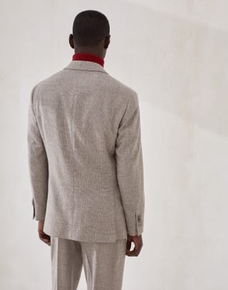 グレンチェック ジャケット バーク メンズ - Brunello Cucinelli