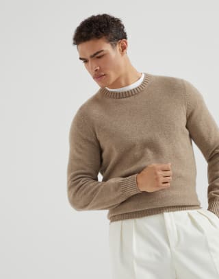 Cashmere sweater Brown Man - Brunello Cucinelli