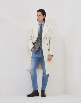 グレンチェック カヴァッロジャケット アントラサイト メンズ - Brunello Cucinelli