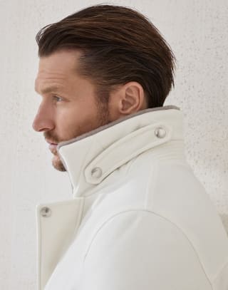 Cashmere aviator jacket Panama Man - Brunello Cucinelli