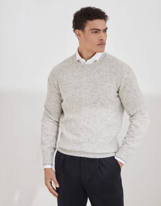 Knop sweater Light Grey Man - Brunello Cucinelli