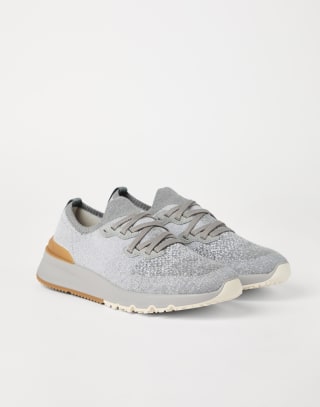 Knit runners Light Grey Man - Brunello Cucinelli