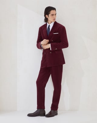 アンコンストラクテッドフォーマルジャケット アマランス メンズ - Brunello Cucinelli