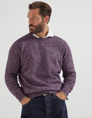 Knop sweater Burgundy Man - Brunello Cucinelli