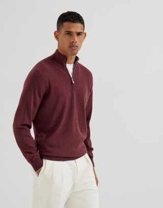 Cashmere sweater Amaranth Man - Brunello Cucinelli