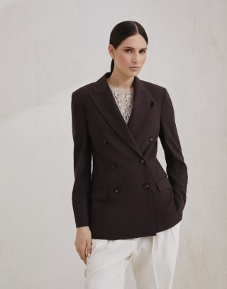 モニーレ付き ジャケット カカオ レディース - Brunello Cucinelli