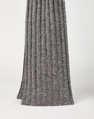 Cashmere knit scarf Coffee Man - Brunello Cucinelli