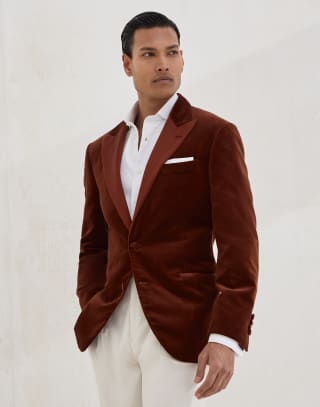 Tuxedo jacket Brown Man - Brunello Cucinelli