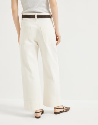 Square Chino-Hose Panama Damen - Brunello Cucinelli