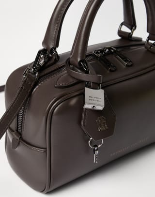 Nappa Boston Explorer bag Rust Brown Woman - Brunello Cucinelli