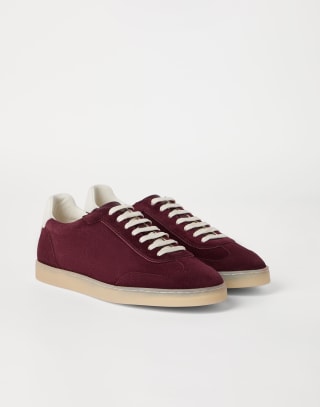 Suede sneakers Amaranth Man - Brunello Cucinelli