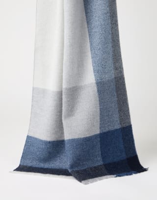 Wool and cashmere scarf Grey Man - Brunello Cucinelli