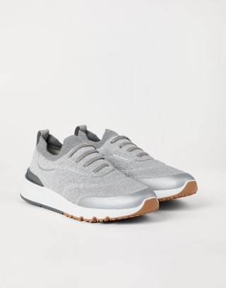 Knit runners Light Grey Man - Brunello Cucinelli