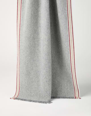 Cashmere scarf Grey Man - Brunello Cucinelli