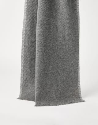 Cashmere scarf Medium Grey Man - Brunello Cucinelli