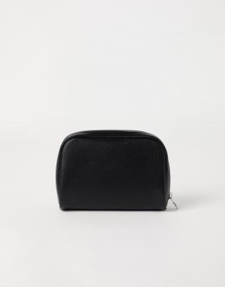 小羊皮梳洗包 黑色 男款 - Brunello Cucinelli