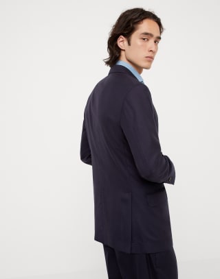 カシミヤ ジャケット ネイビーブルー メンズ - Brunello Cucinelli