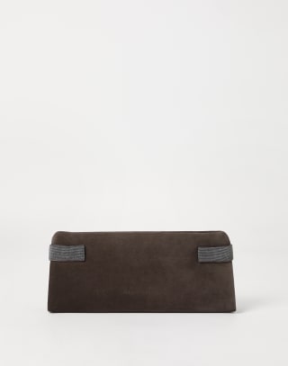 Essence pouch bag Pine Cone Brown Woman - Brunello Cucinelli