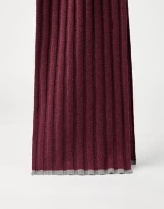 Rib knit scarf Amaranth Man - Brunello Cucinelli