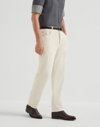 Garment-dyed trousers Off-White Man - Brunello Cucinelli