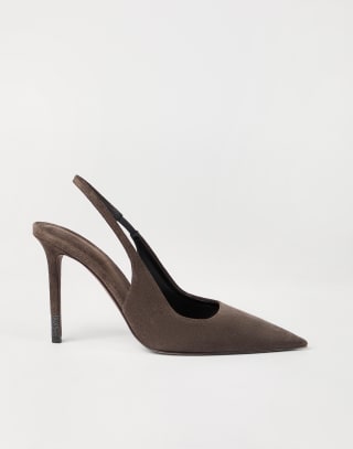 Suede heels Pine Cone Brown Woman - Brunello Cucinelli
