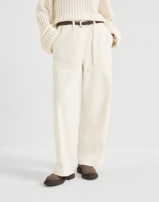 Utility track trousers Panama Woman - Brunello Cucinelli