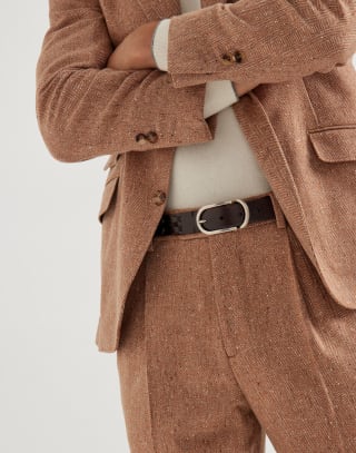 Chevron trousers Light Brown Man - Brunello Cucinelli