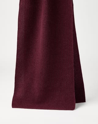 Cashmere knit scarf Amaranth Woman - Brunello Cucinelli