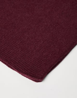 Cashmere knit scarf Amaranth Woman - Brunello Cucinelli