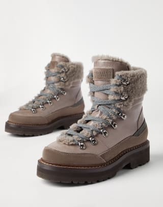 Mountain boot with monili Mud Woman - Brunello Cucinelli