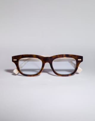Acetate and 18k gold-plated frame Havana / Panama Eyewear - Brunello Cucinelli