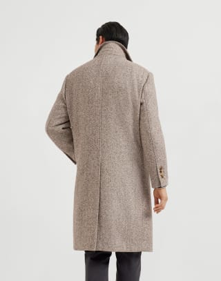 Chevron coat Light Brown Man - Brunello Cucinelli