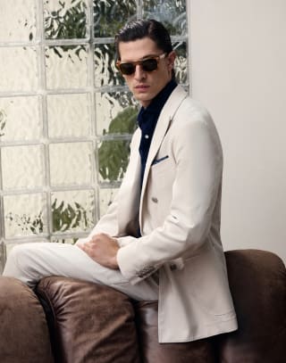 Mr. Brunello Goldcraft con oro Habana Miel Gafas - Brunello Cucinelli