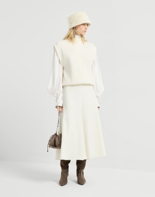 Ribbed turtleneck sweater Panama Woman - Brunello Cucinelli