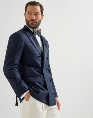 Giacca per smoking Navy Blue Man - Brunello Cucinelli