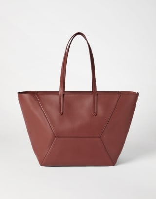Calfskin BC Duo bag Firebrick Woman - Brunello Cucinelli