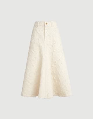 Jupe Cinq Poches évasée Ivoire Femme - Brunello Cucinelli