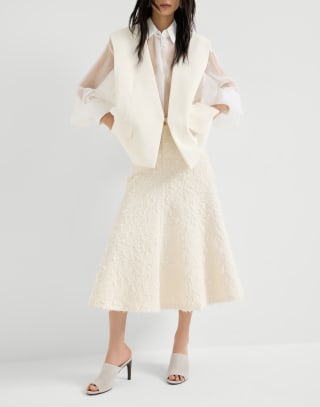 Jupe Cinq Poches évasée Ivoire Femme - Brunello Cucinelli