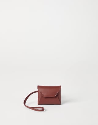 Calfskin bag charm Firebrick Woman - Brunello Cucinelli