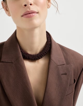 Sterling Silver choker Red Woman - Brunello Cucinelli