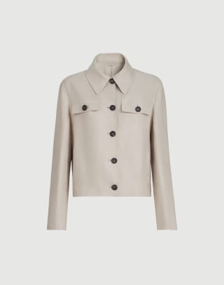 Blazer aus Leinentwill Beige Damen - Brunello Cucinelli