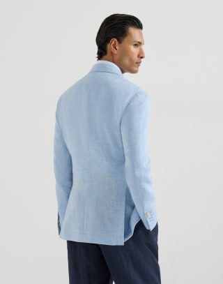Veste déstructurée à chevrons Azur Homme - Brunello Cucinelli