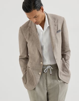 Veste déstructurée Marron Homme - Brunello Cucinelli