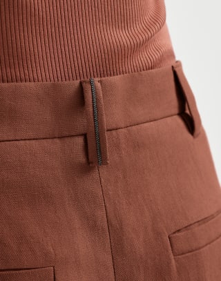 Sartorial Bermuda shorts Firebrick Woman - Brunello Cucinelli