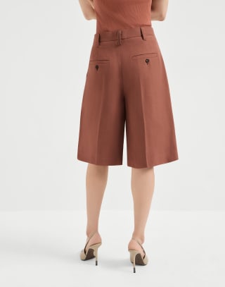 Sartorial Bermuda shorts Firebrick Woman - Brunello Cucinelli