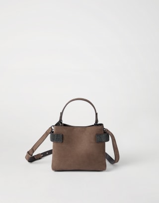 Borsa Top-Handle Essence piccola Marrone Donna - Brunello Cucinelli